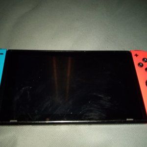 Nintendo Switch red and blue no charger wireless connection error.